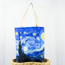 Cargar imagen en el visor de la galería, Bolso de tela &quot;Noche Estrellada&quot; Van Gogh
