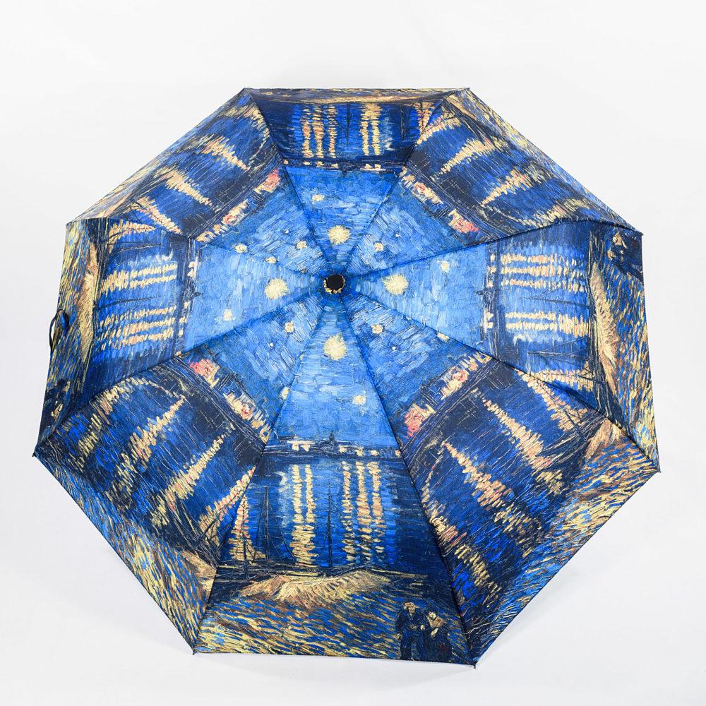 Paraguas plegable “Noche estrellada sobre el Ródano“ de Van Gogh