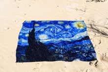 Cargar imagen en el visor de la galería, Pañuelo &quot;Noche Estrellada&quot; de Van Gogh

