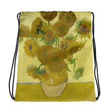 Cargar imagen en el visor de la galería, Mochila de cordones con 2 Girasoles de Van Gogh
