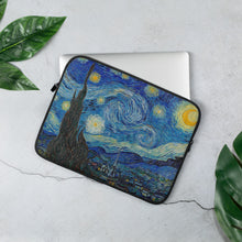 Cargar imagen en el visor de la galería, Funda para portátil &quot;Noche estrellada&quot; de Van Gogh
