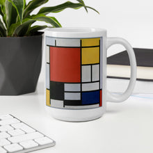 Cargar imagen en el visor de la galería, Taza Composición de Mondrian
